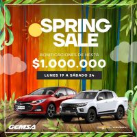 Spring Sale: Comenzá la primavera con un Chevrolet 0 km
