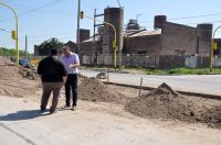 El intendente Nediani supervisó las obras que se realiza en el norte de la ciudad