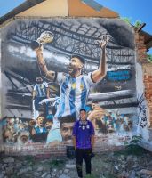 Amor por la Copa del Mundo, reflejado en un espacio de la ciudad de La Banda