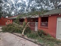 Preocupación, daños y cortes de luz en Las Termas tras el temporal
