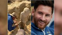 La impensada relación ente Messi y las estatuas egipcias de 4300 años que hallaron