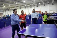 El Gobernador visitó el Grand Prix "Madre de Ciudades" de tenis de mesa en el Nodo