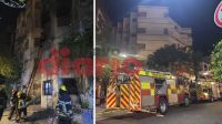 Voraz incendio en un departamento céntrico: bomberos trabajaron por dos horas