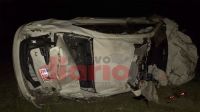 Un auto volcó en ruta 9 tras colisionar con un caballo