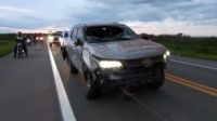 Video: así quedó la camioneta en la que se accidentó el "Pulga" Rodríguez