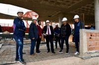 El Gobernador, Chiqui Tapia y Masche visitaron la obra del próximo centro de alto rendimiento de la AFA