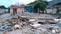 Se derrumbó parte de una casa y provocó un estruendoso ruido
