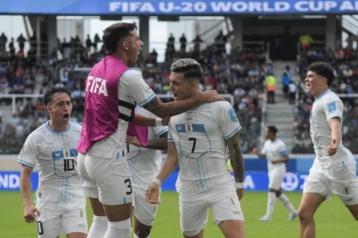 URUGUAY SIGUE EN EL MUNDIAL SUB 20 AL VENCER 1 A 0 A GAMBIA POR LOS OCTAVOS  DE FINAL 