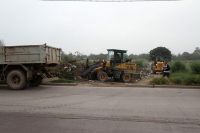 El municipio realizó un importante operativo de limpieza en el B° Río Dulce