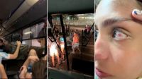 Lluvia de piedras y disparos: los escalofriantes videos del ataque a los hinchas de Racing camino al Maracaná (Video)