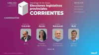 Corrientes renueva este domingo 20 bancas provinciales en una disputa entre cuatro listas 